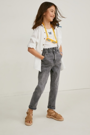 Jean C&A Regular Fille Bleu Grise | HW8726941