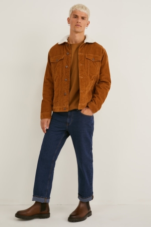 Jean C&A Regular Lycra® Homme Bleu Bleu Foncé | FJ0674352