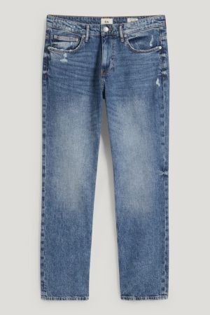 Jean C&A Regular Lycra® Recycled Homme Bleu Bleu Clair | HL9247503