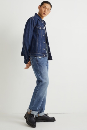 Jean C&A Regular Lycra® With Recycled Coton Homme Bleu Bleu Clair | EW0869352