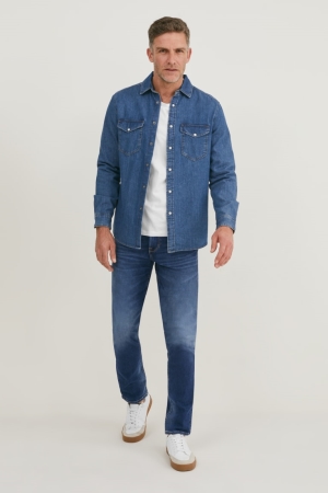 Jean C&A Slim Coolmax® Ecomade Lycra® Homme Bleu | MD5673208