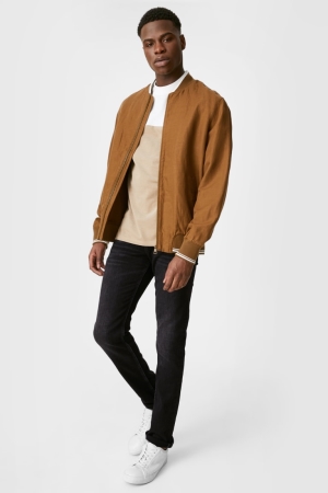 Jean C&A Slim Jog Denim Lycra® Homme Noir | ES8795641