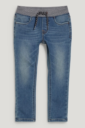 Jean C&A Slim Jog Denim Lycra® Organic Coton Garcon Bleu Bleu Clair | ZK6478259