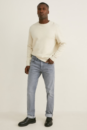 Jean C&A Slim Lycra® Homme Bleu Grise | ER8362970