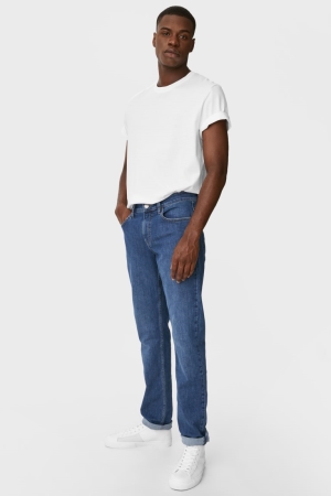 Jean C&A Slim Lycra® Recycled Homme Bleu | OK0719354