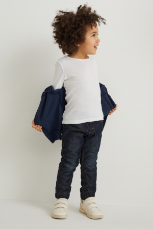 Jean C&A Slim Thermal Garcon Bleu Bleu Foncé | QF4293681