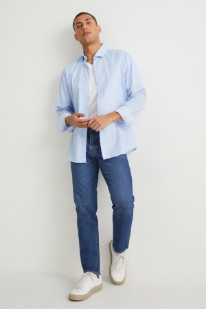 Jean C&A Tapered Lycra® Homme Bleu Bleu Foncé | LW1834652