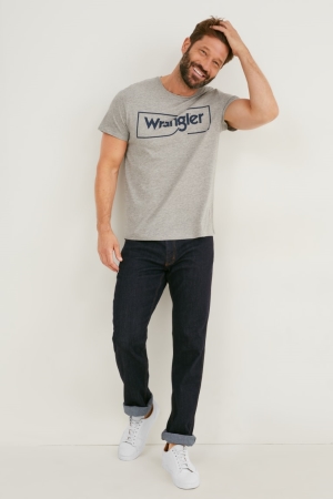 Jean C&A Wrangler Droit Homme Bleu Bleu Foncé | MZ5439287