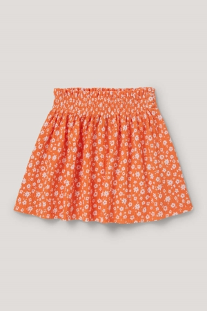 Jupe C&A Floral Fille Orange | OA1762085