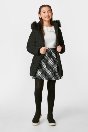 Jupe C&A Set Flannel And Tights 2 Piece Fille Noir | OR5089314