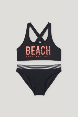 Maillots De Bain C&A Bikini Lycra® Xtra Life™ 2 Piece Fille Noir | VA1452978