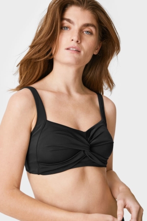 Maillots De Bain C&A Non-wired Mastectomy Bikini Femme Noir | DC1025648