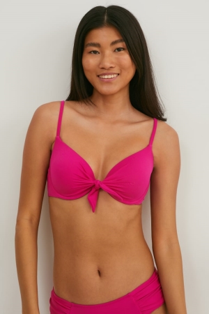 Maillots De Bain C&A Underwire Bikini Rembourré Lycra® Xtra Life™ Femme Rose | DV4280735