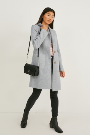 Manteaux C&A Coat Femme Grise Clair | ID9182534