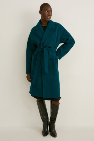Manteaux C&A Coat Femme Vert Foncé | ZK8697350