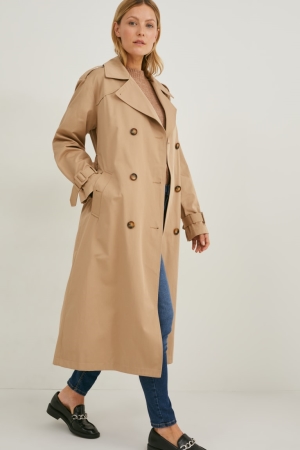 Manteaux C&A Trench Femme Grise Marron | KO3109567