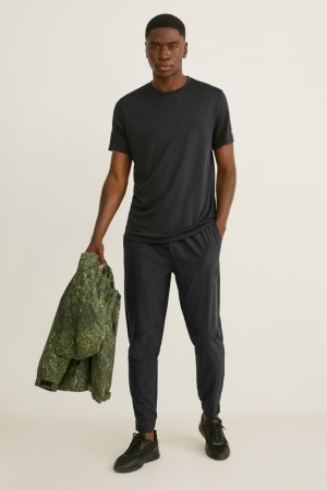 Pantalons C&A Active Joggers Flex 4 Way Stretch Homme Noir | AO0957416