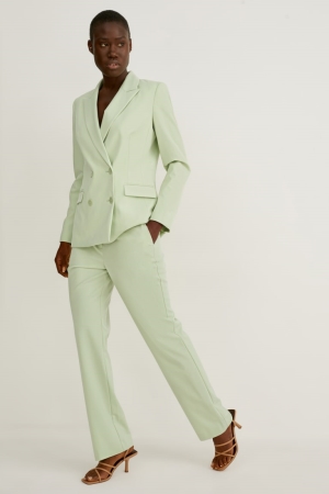 Pantalons C&A Business Droit Fit Femme Menthe Vert | HQ3267518