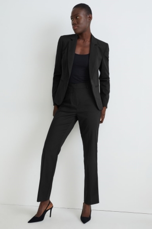 Pantalons C&A Business Droit Fit Recycled Femme Noir | SX1835742