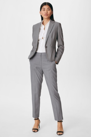 Pantalons C&A Business Tailored Fit Recycled Femme Grise | IM2857946