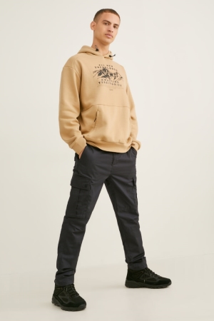 Pantalons C&A Cargo Lycra® Recycled Homme Grise Foncé | XG6132950