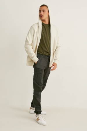 Pantalons C&A Cargo Tapered Fit Lycra® Homme Vert Foncé | JS1379246