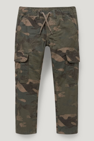 Pantalons C&A Cargo Thermal Patterned Garcon Kaki | TZ1935760