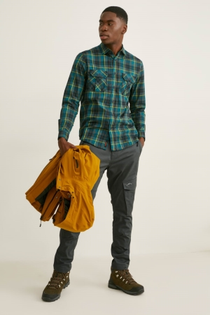 Pantalons C&A Cargo Thermolite® Lycra® Homme Vert Foncé | MA7098452