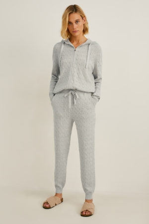 Pantalons C&A Cashmere Femme Blanche | EY5982674