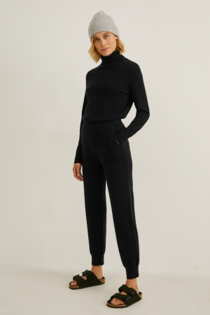 Pantalons C&A Cashmere Femme Noir | OK6513890