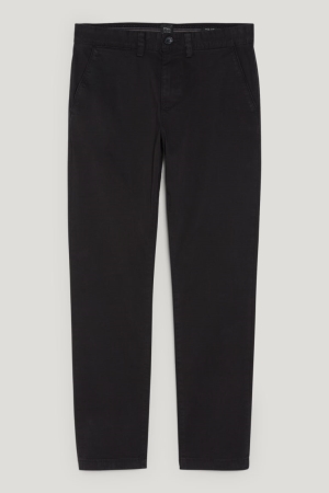 Pantalons C&A Chinos Slim Fit Flex Lycra® Homme Noir | JU5239461