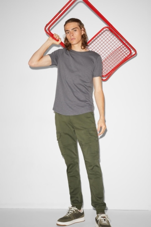 Pantalons C&A Clockhouse Cargo Homme Vert Foncé | GK2759041