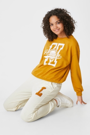 Pantalons C&A Clockhouse Joggers Femme Blanche | AC1764823