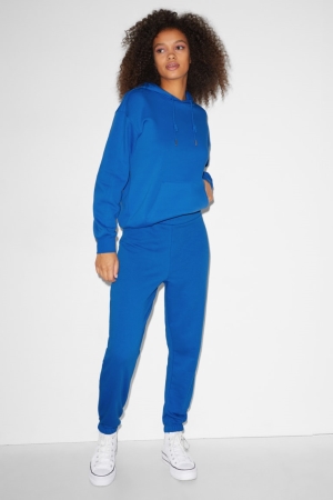 Pantalons C&A Clockhouse Joggers Femme Bleu | RO6498132