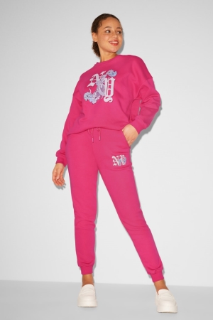 Pantalons C&A Clockhouse Joggers Femme Rose | AI6954321
