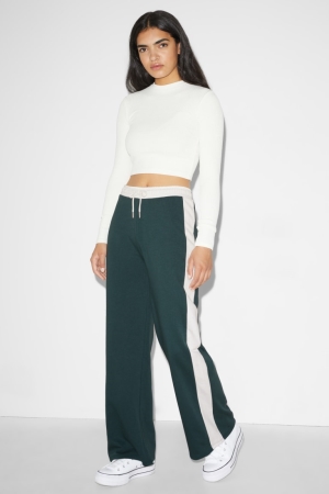 Pantalons C&A Clockhouse Joggers Femme Vert Foncé | HF8097465