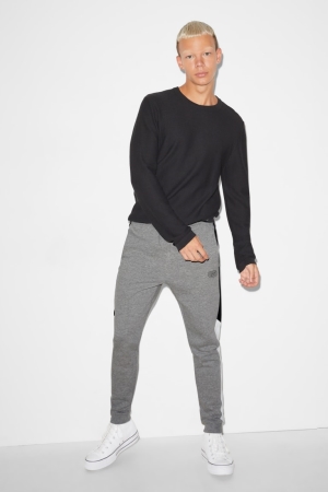Pantalons C&A Clockhouse Joggers Homme Grise Clair | SV3126057