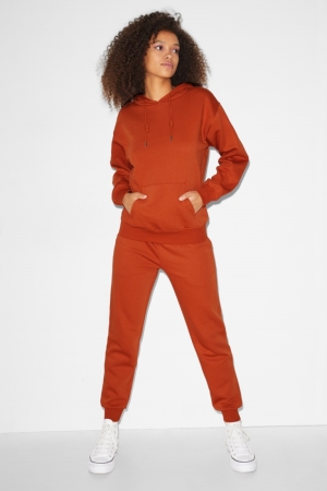 Pantalons C&A Clockhouse Joggers Recycled Femme Marron | QL7846051
