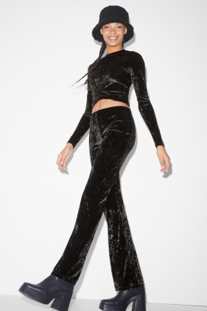 Pantalons C&A Clockhouse Leggings Femme Noir | PL7238196