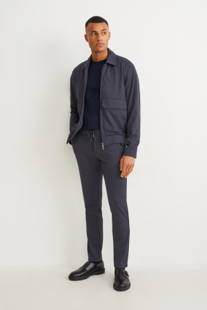 Pantalons C&A Cloth Flex 4 Way Stretch Lycra® Homme Bleu Foncé | BR9027845