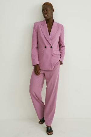 Pantalons C&A Cloth High Taille Droit Fit Femme Rose | AO7302615