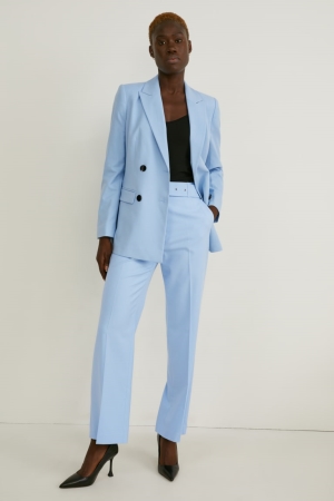 Pantalons C&A Cloth High Taille Recycled Femme Bleu Clair | EP8573201