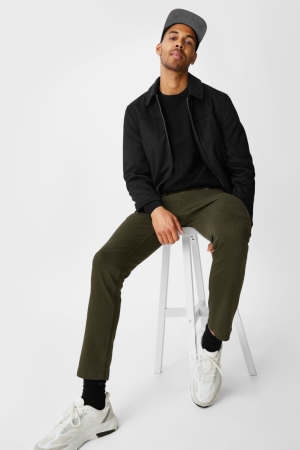 Pantalons C&A Cloth Slim Fit Recycled Homme Vert Foncé | ZM9351047