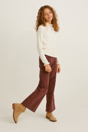 Pantalons C&A Corduroy Fille Marron | PS6235718
