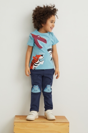 Pantalons C&A Dinosaur Joggers Garcon Bleu Foncé | DS0718536