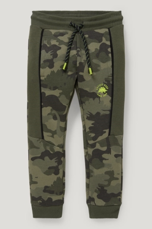 Pantalons C&A Dinosaur Joggers Garcon Kaki | NU0267895
