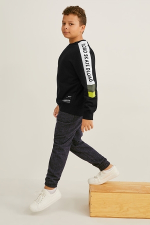Pantalons C&A Extended Sizes Multipack Of 2 Joggers Garcon Noir | ZF6124739