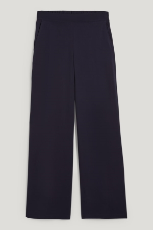 Pantalons C&A High Taille Palazzo Lenzing™ Ecovero™ Femme Bleu Foncé | JO7681049