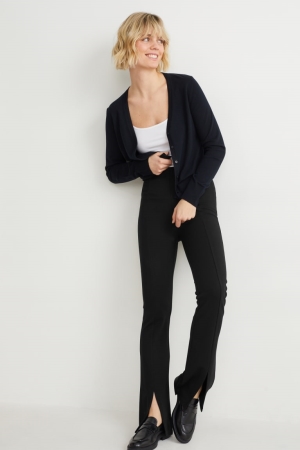 Pantalons C&A Jersey Regular Fit With Lenzing™ Ecovero™ Femme Noir | LB9856703
