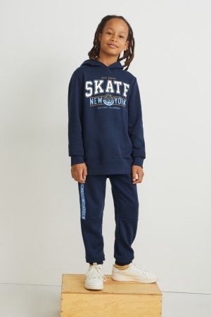 Pantalons C&A Joggers Garcon Bleu Foncé | BM3647985